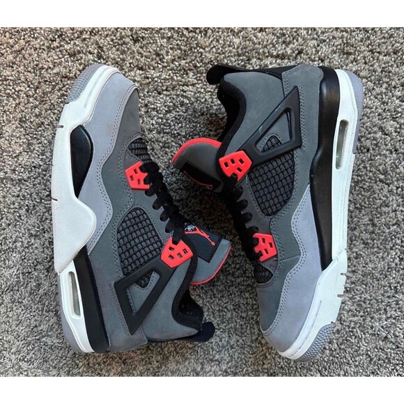 Nike Air Jordan 4 Retro Infrared Size 6.5 Youth (Size 8 Women's) - Picture 8 of 8